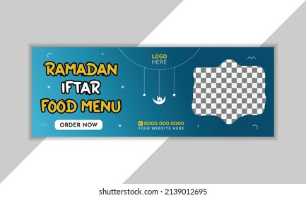 Spezielles Ramadan-Angebot Früchte Social-Media-Banner-Titeldesign