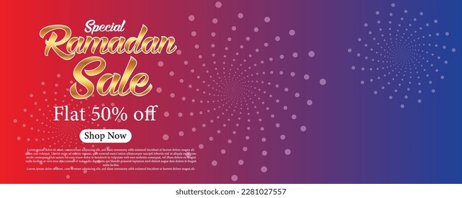 Special Ramadan sale discount banner template promotion design for business vector illustration design