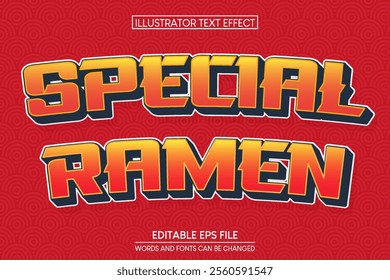 Special Ramen Text Effect.editable text effect