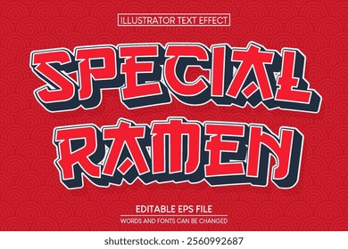 Special Ramen Text Effect.editable text effect