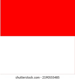 special red white square flag 