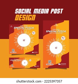 special restaurant food menu or fast food menu poster design
