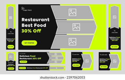 Special restaurant food recipe banner design for social media post, vector banner design, food offer bundle banner design, vector eps 10 file format