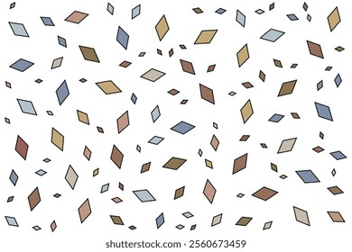 special rhombus background on white background