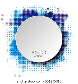 Special Round Offer. Vintage Sticker. Origami paper infographic colorful banners set. Annotation circle buttons. Advertising Design shape. Speech talking cloud. Vector label tag.