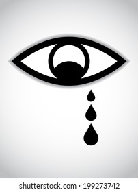 special sad eye icon