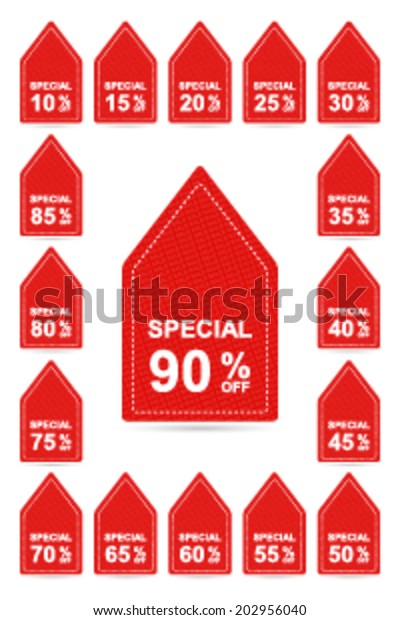 Special Sale Percent On Triangle Stock Vector Royalty Free