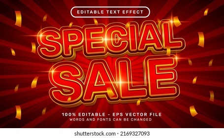 special sale 3d text effect and editable text effect