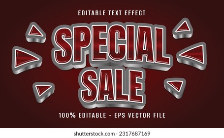 special sale 3d text effect design