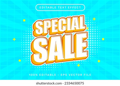 special sale 3d text effect and editable text effect