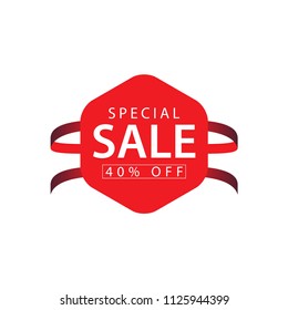 Special Sale 40% off Vector Template Design Illustration