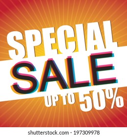 Special Sale Up to 50% - Vector Poster