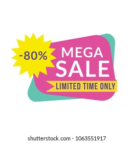 Special Sale Banner, DIscount label, Big Sale. Vector illustration.