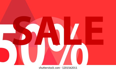 Special Sale Banner or Sale Poster Design.  Modern Promotion Banner. Creative Sale and Discount Promo Background with Geometrical  Pattern. Autumn Red, Orange, Yellow White Colors.
 Business coupon.