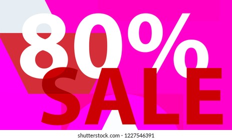 Special Sale Banner, Poster Design. Modern Promotion Banner. Creative Sale and Discount Promo Background with Geometrical  Pattern. Pink, Red, Magenta, White Colors.Business coupon. Modern.