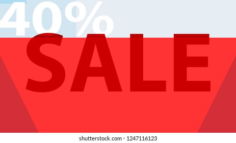 Special Sale Banner, Poster Design. 

 Modern Promotion Banner. Creative Sale and Discount Promo Background with Geometrical  Pattern. Blue, Red, White Colors Advertising. Business coupon.