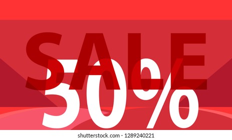Special Sale Banner or Sale Poster Design.  Modern Promotion Banner. Creative Sale and Discount Promo Background with Geometrical  Pattern. Blue, Red, White Colors Advertising. Business coupon.