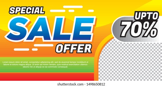 special Sale banner template design