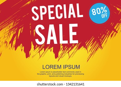 Special Sale Design for business for business. Discount Banner Promotion Template