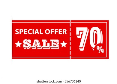 special sale discount labels