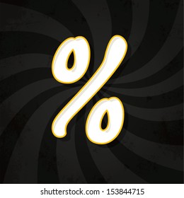 Special sale discount seal sticker on dynamic background, sale store offer concept, vector illustration