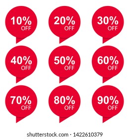 Special sale discount sticker vector design illustration isolated on white background