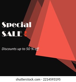 Special Sale Discounts Up To 50% Off Shopping Background Label