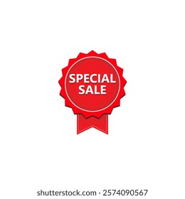 SPECIAL SALE label, Banner tag, for advertising, promotion, retail, website, graphic design project, app design or online store. Vector design template.