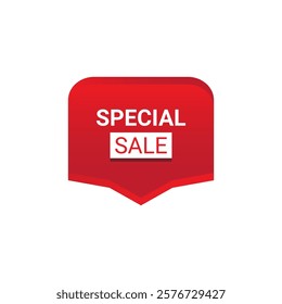 SPECIAL SALE Label, Sticker, Banner, tag, for advertising, promotion, retail, website, graphic design project, app design or online store. Vector design element.