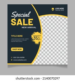 Special Sale New Arrival Fashion Social Media Post Template