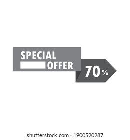 special sale offer discount commerce over white background vector illustration