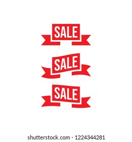 Special sale promotion ribbon icon