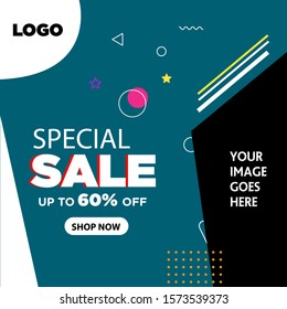 Special sale social media post template banner