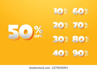 Special sale template design with different discount set
