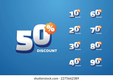 Special sale template design with different discount set