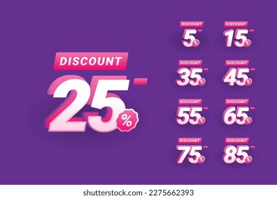 Special sale template design with different discount set