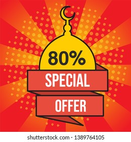 special sale, vector banner template
