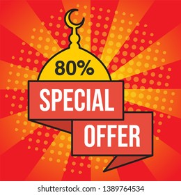 special sale, vector banner template