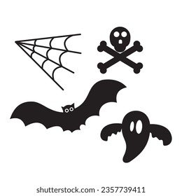 Special scary ghost character symbol