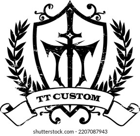 Special seal, stamp and tattoo shapes,  wreath, emblem and logo, Creative and special illustration art design
