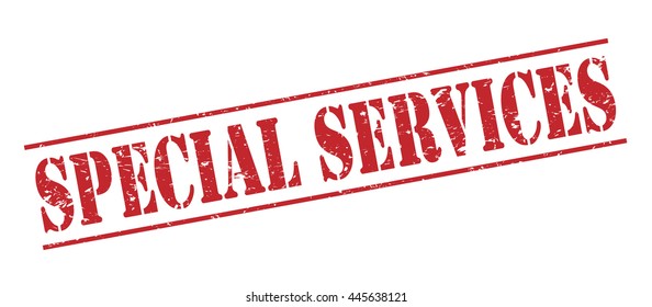 special services vector stamp on white background