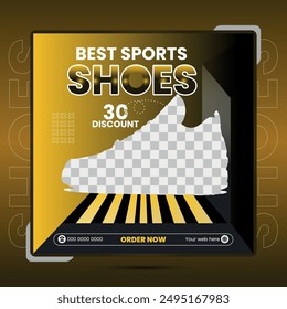 Special Shoes Social Media Post Design for Sport Sale