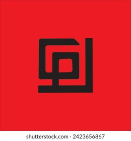 Logo de vector simble de signo especial para la compañía.
