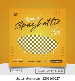 Plantillas especiales de redes sociales de Spaghetti