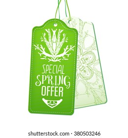 Special Spring Offer tags set