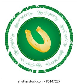 special stamp with St. Patrick's Day design