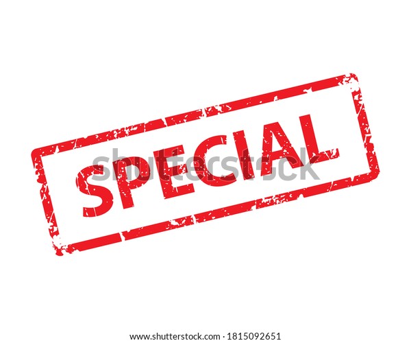 Special Stamp Vector Texture Rubber Cliche Stock Vector (Royalty Free ...