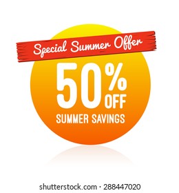 Special Summer Offer 50% Off Label