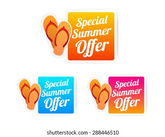 Special Summer Offer Stickers