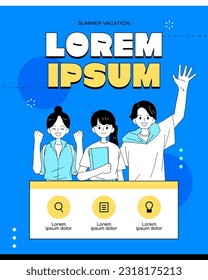 Special Summer School Template for Summer Vacation
